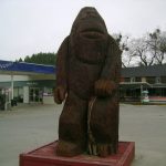Bigfoot statue in Willow Creek, CA